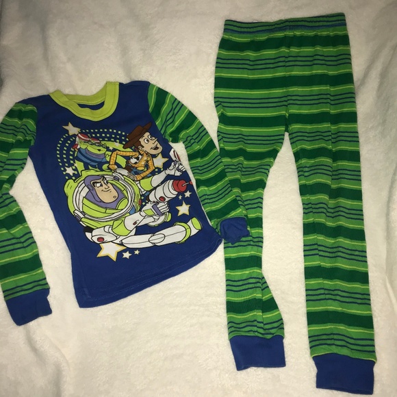 Toy Story Boy/'s Size 6-7 Flannel Pajama Set